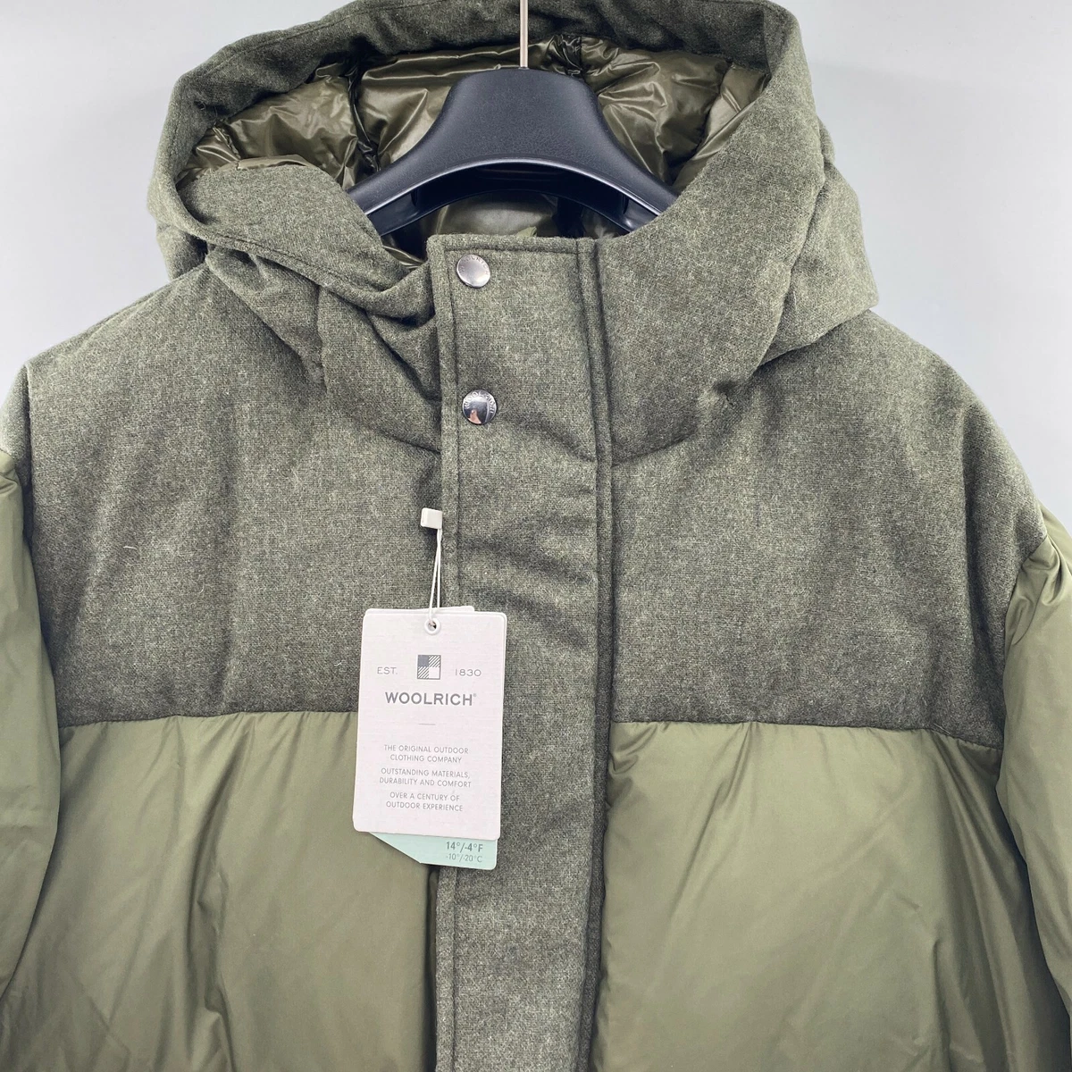 Woolrich Men s Intarsia Mountain Puffer Jacket Down Parka Coat