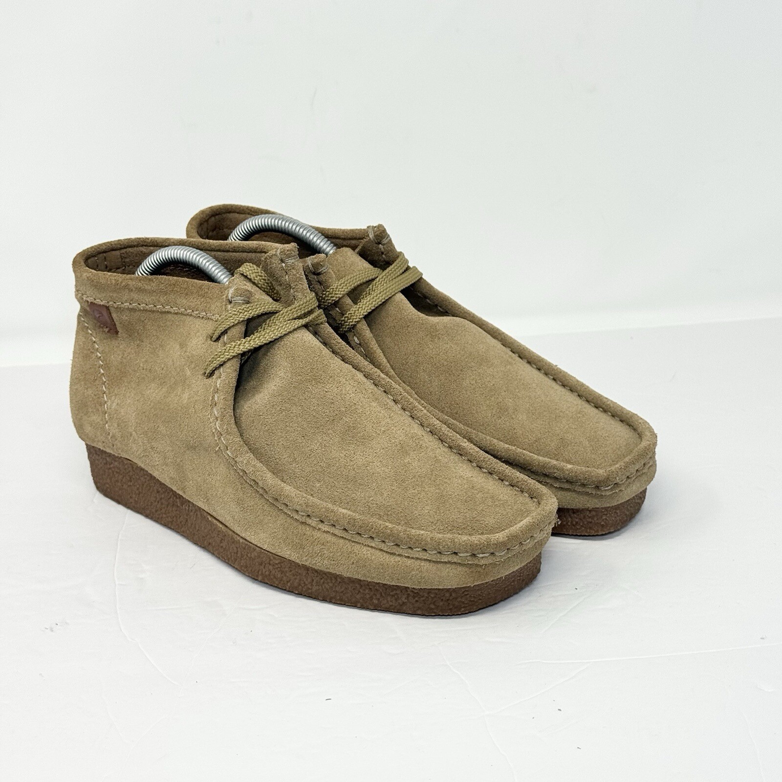 SAOLA Stivali Chukka Clarks da uomo Wallabee in pelle misura 7 5 mocassino suola in gomma crepe marrone
