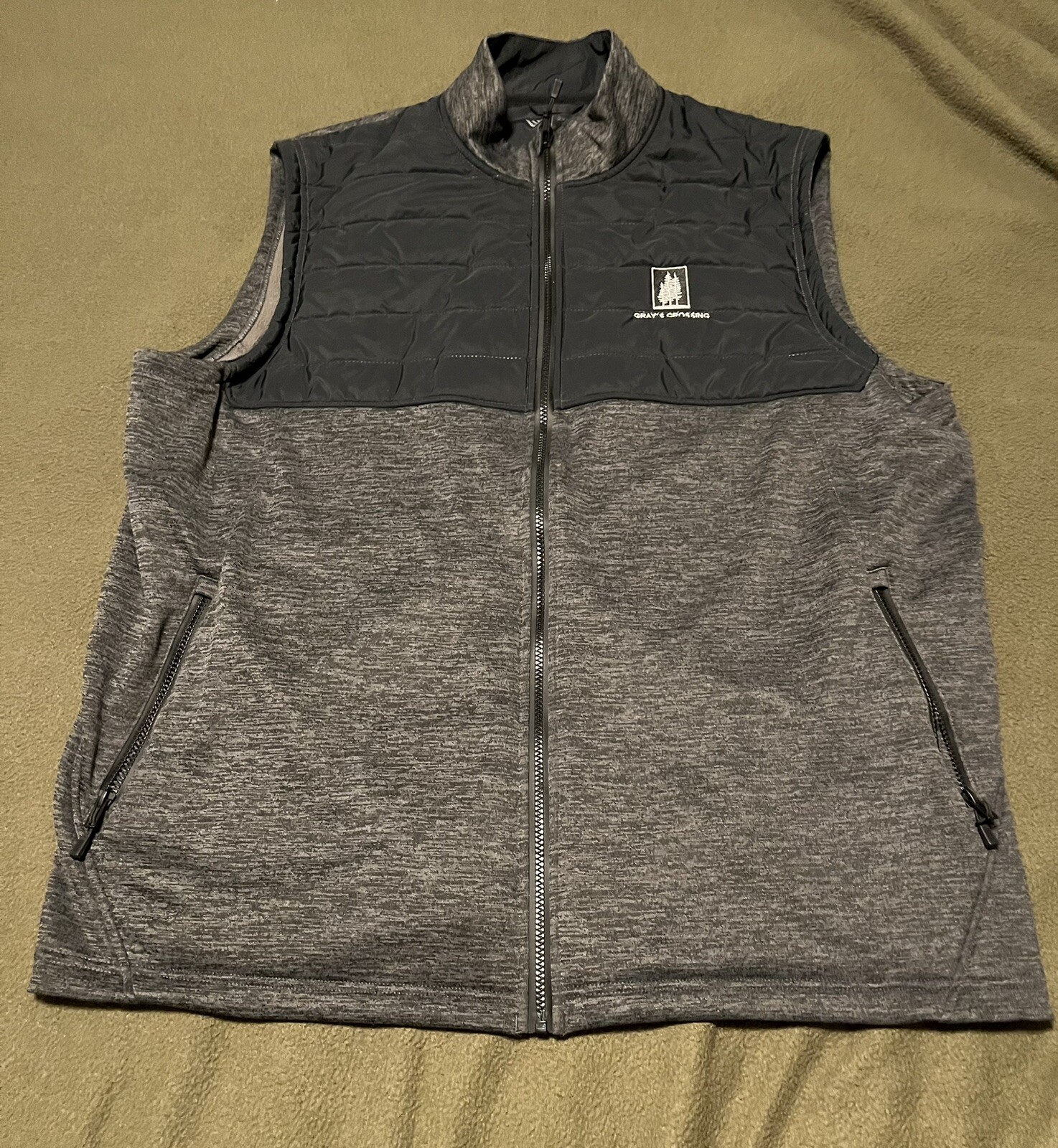 Levelwear Men's Grays Crossing golf club vest Sz XXL Gray sleeveless