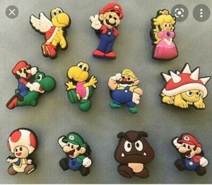 mario croc charms
