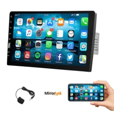 9 Car Stereo Radio Single 1DIN Touch Tcreen Bluetooth FM Mirrorlink MP5 Player