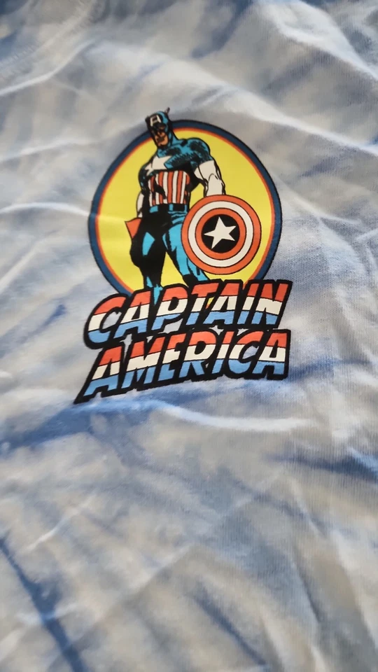 Marvel Comics Group Captain America Blue T-shirt Men's Size M - Image 4 of 4