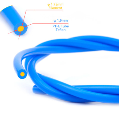 2 Meters of Creality Capricorn Style PTFE Teflon 1.9mm ID Bowden Tube CR20 CR-X