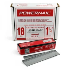 Powernail L125185 18-Gauge 1-1/4-Inch Length L-Cleat Flooring Nails (5000 ct)
