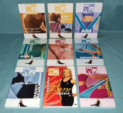 LOT OF 11 Winsor Pilates DVD Basic 3 DVD Set Ab Power Body Sculpting 6 NEW
