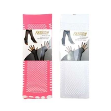 Arm/Foot Dual Fishnet Stocking Arm Warmer Long Fingerless Gloves Arm Covers