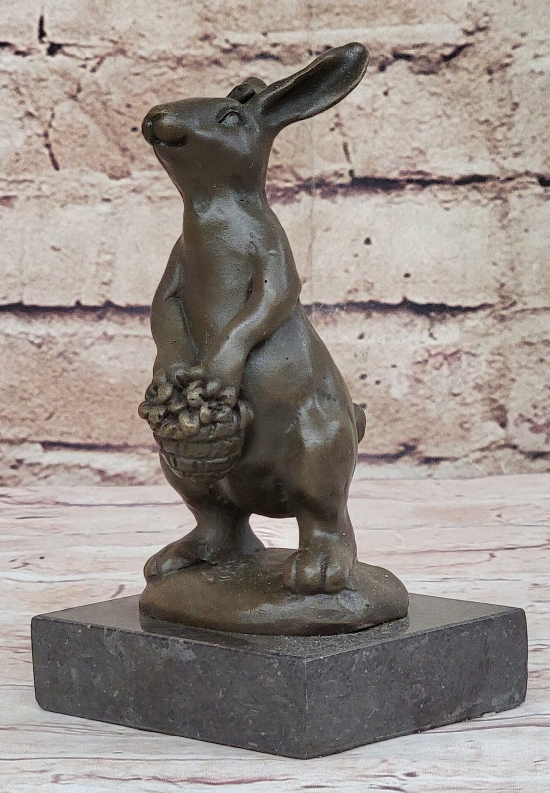 Statue Sculpture Rabbit Hare Wildlife Art Deco Style Art Nouveau Style Bronze