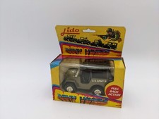 Vintage Lido Army Vehicle Diecast Jeep Toy Boxed RARE