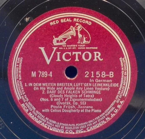 12" & 10" Povla Frijsh (English, German, French) 78 Record Set Art Songs Vol II - Picture 10 of 14