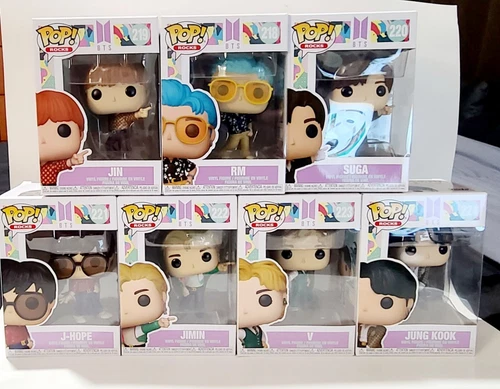 Funko Pop! BTS Dynamite Figures 7 Members #218-224 SET