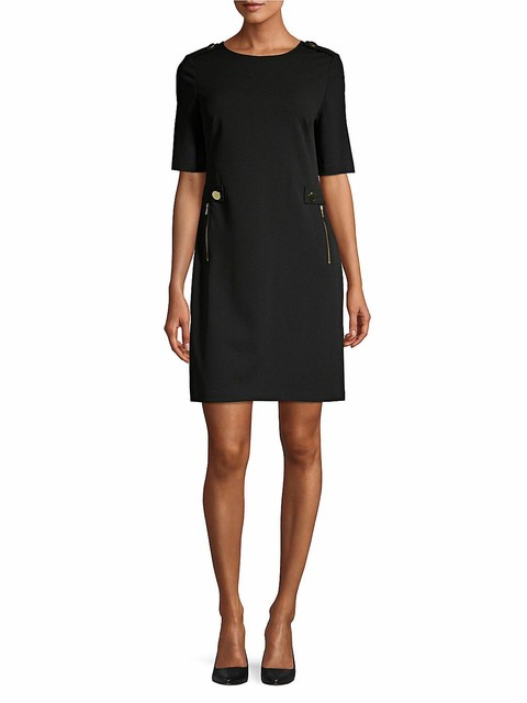 Calvin Klein Womens Black Embellished 