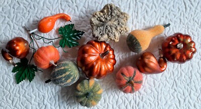 Artificial Fake Autumn Garden Harvest Vegetables  Squash