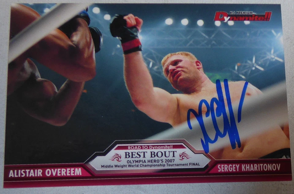 Sergei Kharitonov Signed 2008 Epoch K-1 Dynamite Card MMA UFC Pride FC Autograph - Image 2 of 4