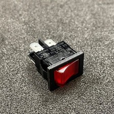 H8553VBNAF, Bulgin SPST, On-Off Miniature Rocker Switch Panel Mount, Red