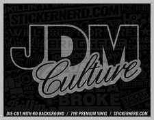 Jdm Culture Sticker - Vinyl Car Decals - Tuner Window Decal Cool Cars Stickers Jdm Culture Sticker - Vinyl Car Decals - Tuner Window Decal Cool Cars Stickers