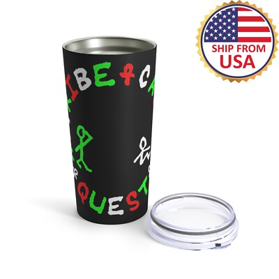 A Tribe Called Quest 20oz Stainless Steel Black Tumbler Cup Mug