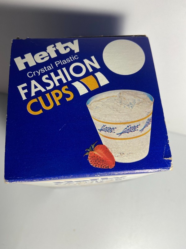 Vintage Hefty Mobile Company Holiday Fall Thanksgiving 20 Fashion Cups 1981 NIB 