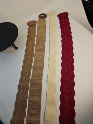 Vintage Silks & Woven Fabric Cinch Belts Womens Szs. 1980's MD In USA