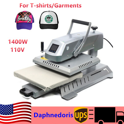 1400W Digital T-shirt Heat Press Machine Sublimation Transfer Printer DIY 110V 