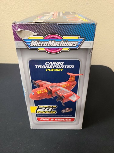 Hasbro Micro Machines Fire & Rescue Cargo Transporter Playset Plane w/ Vehicle - Picture 4 of 7