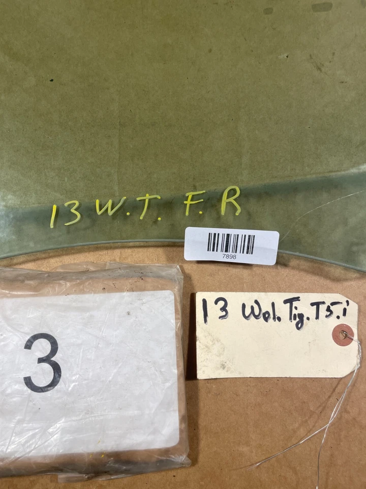 2009-2018 VOLKSWAGEN TIGUAN - FRONT RIGHT DOOR GLASS Green - 5N0845202 OEM . - Изображение 4 из 4