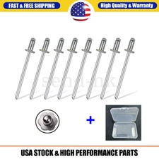 8X Nos Dash Rivets Stainless Steel for GM Ford Chrysler AMC Door Tag W/box NEW