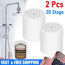 2 Pack 20 Stage Shower Filter Replacement Cartridge Shower Filter for Hard Water