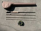 Ll bean Quest 4pc fly fishing rod, 9 ft, 7 wt, with reel, line, and padded case.