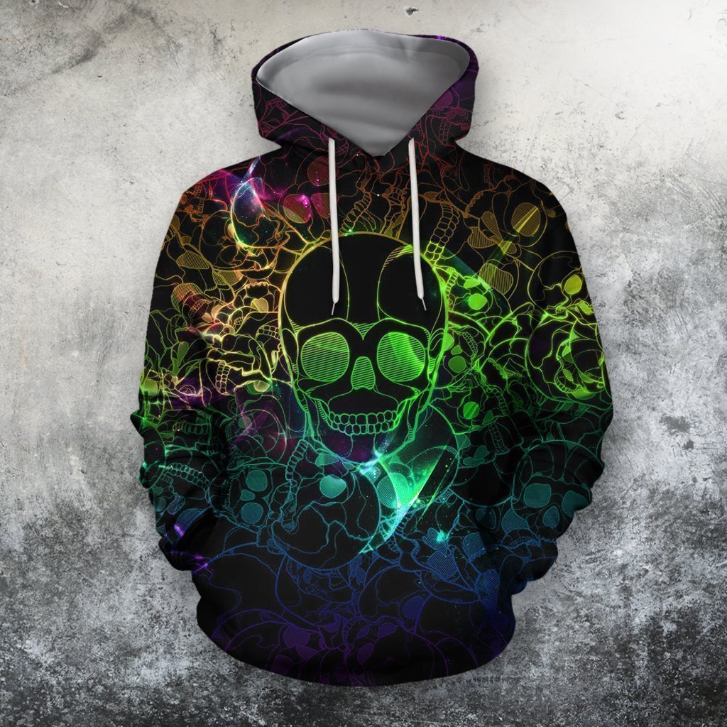 Full 3D printed skull hoodie, perfect fashion, meaningful gift for loved ones