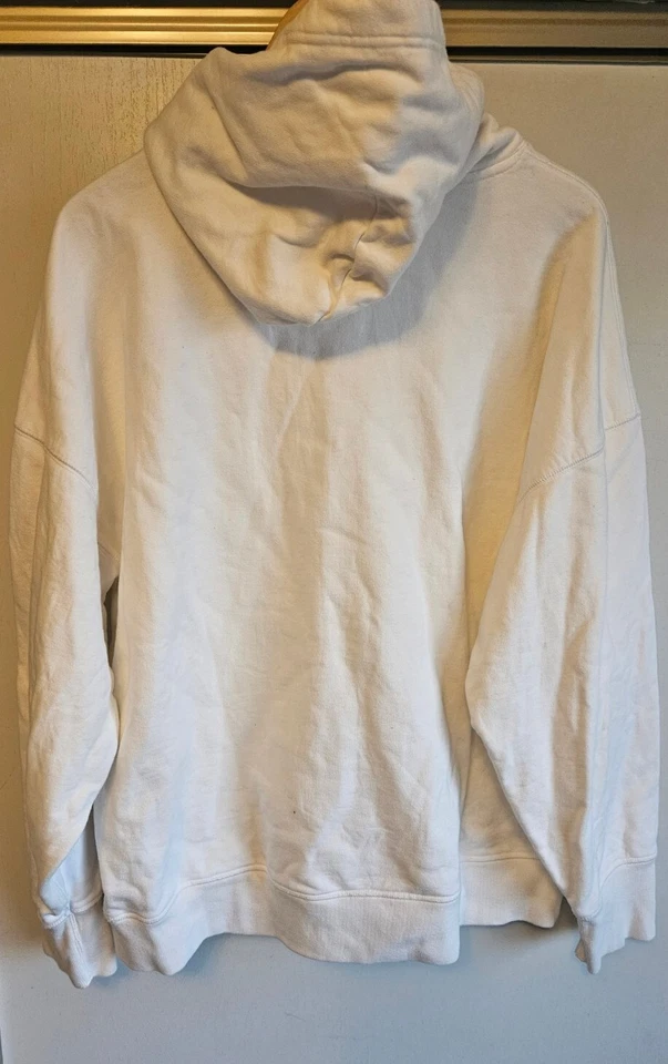 146$ LEVI'S® MADE & CRAFTED® SUDADERA CON CAPUCHA CLÁSICA DE GRAN TAMAÑO ANGORA Blanca Nueva sin etiquetas Talla MED Foto 3 de 4