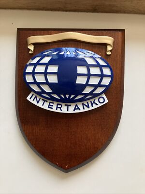 Internationale Tankbesitzer Wandrelief INTERTANKO 8'' Holz globale Energie Öl & Gas