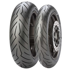 Pneumatici  120/70 R 16 57H 160/60 R 15 67H COPPIA Pirelli Diablo Rosso Scooter