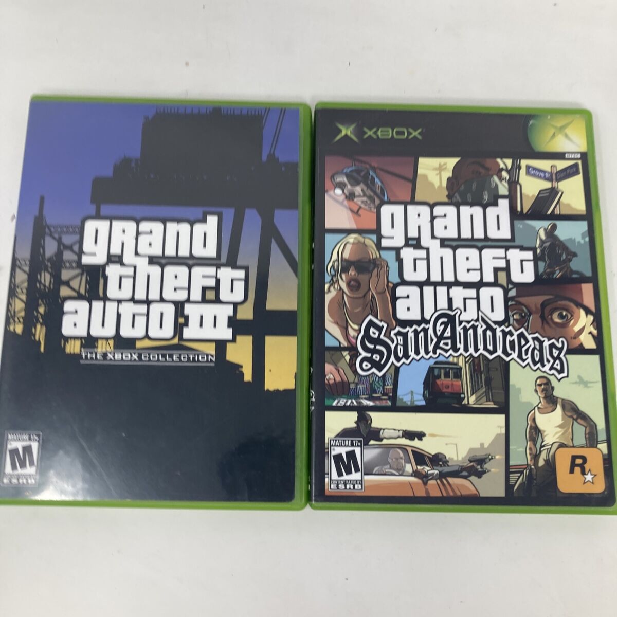 Grand Theft Auto Vice City and GTA 3 The Xbox Collection CIB