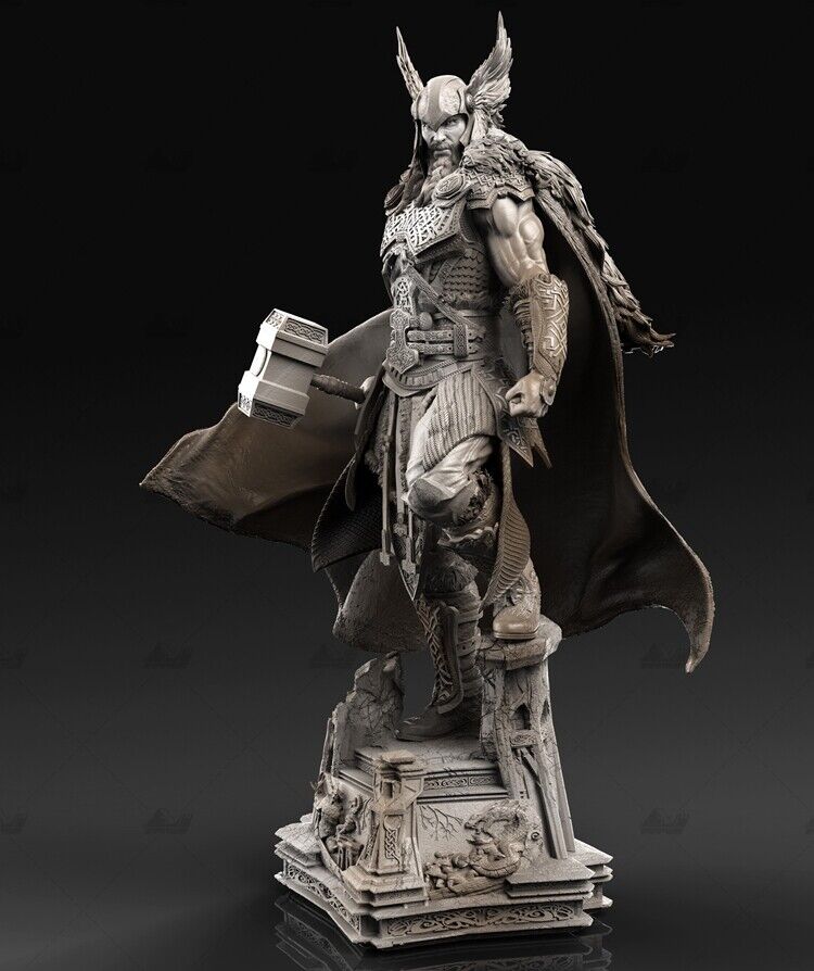 God Of Wars Thor 3D Printing Unpainted Figure Model GK Blank Kit New In  Stock