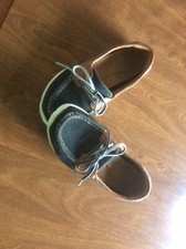 Clarks Collection Women's Loafers Navy/Brown Size 6 1/2 M Preowned