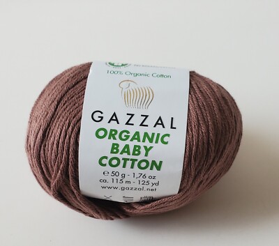 Organic Baby Cotton Yarn 1.76 Oz 125 Yds 