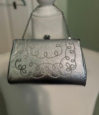 Silver Vintage Clutch