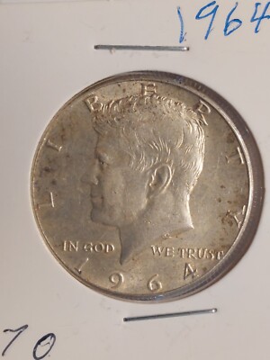 【銀貨】1964年 Half Dollar 5枚 Lot of 5] - 1964 Kennedy Half Dollar - 90% Silver - Choose