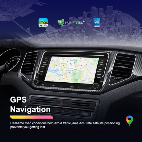 7" Autoradio Android 13 WiFi GPS Navi 2 DIN für VW GOLF 5 6 Passat Tiguan Touran - Bild 22 von 24