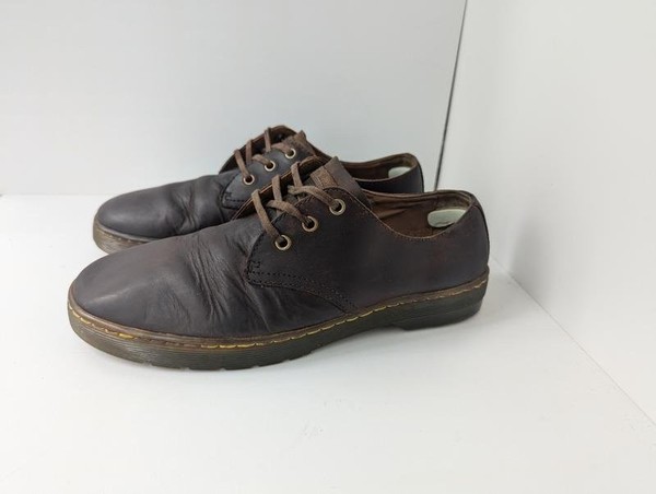Men Dr. Martens Heels Brown Leather 45