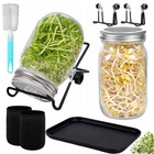 Sprossenglas Keimglas 2er Set Sprouting jar Keimgläser für Sojasprossen 1000ml