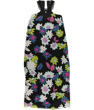 GUESS Womens Markel Maxi Dress, jetblkmulti, XS