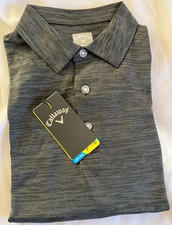 NWT Callaway Opti-Dri Men's Large Polo Golf Shirt with Embroidered Logos