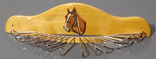 New Vintage Wooden Tie/Belt Horse Head Hanger with Mounting Screws