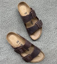 Birkenstock Arizona Oiled Leather Soft Footbed Sandals Habana Shoes New