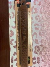 Deer print Saddle Mate 100% Buffalo leather rifle sling 