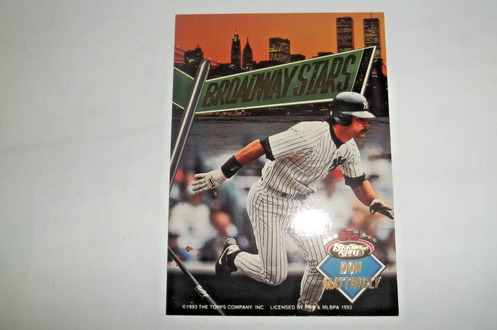 1994 Stadium Club Broadway Stars Don Mattingly & Doc Gooden Twin Towers On Card