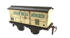 AC4385 : Vintage Kraus Fandor 0 Échelle 'Lowenbrau Munchen' Chariot De Bière