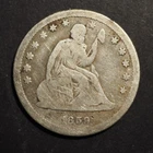 1859  *O* SEATED LIBERTY SILVER QUARTER    ** NICE  ** - FREE SHIPPING! C1575