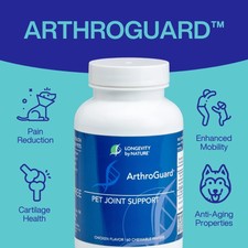 Longevity ArthroGuard Dog Chewable Joint Supplement 90 Chicken Flavor Wafers